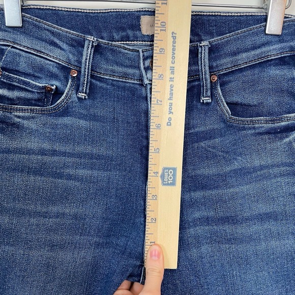 Mother Woman's Jeans Size 25 The Weekender Fray Blue Denim Flared Jeans - Picture 4 of 9